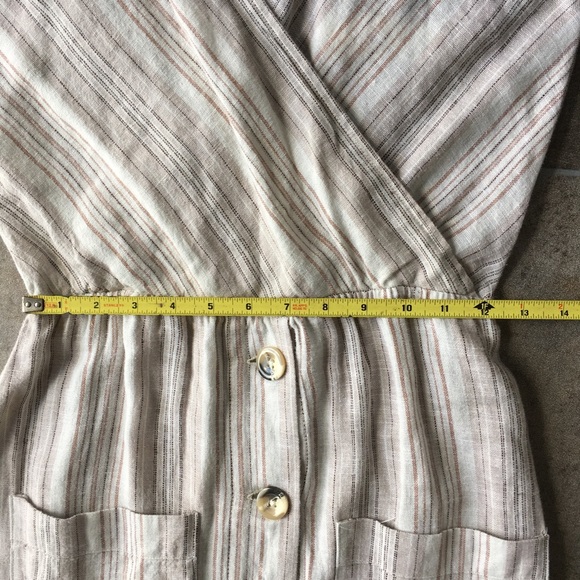 Striped linen summer dress - Picture 6 of 8